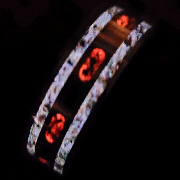 Custom hand made opal glow ring